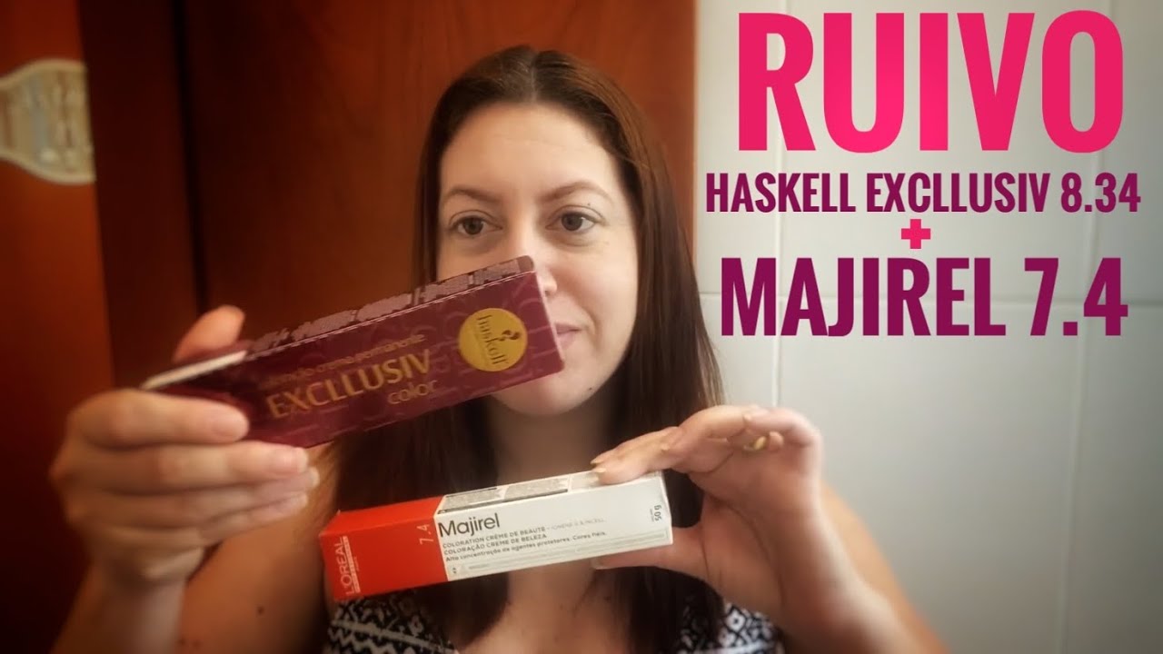 Pintando Cabelo do Chocolate ao Ruivo | Haskell Excllusiv 8.34 | Majirell 7.4 | Juliana Gomes