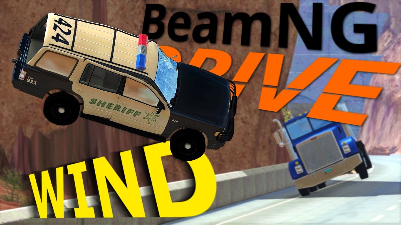 SERVER WEATHER WARNING - BeamNG Drive - Epic Wind Crashes #1