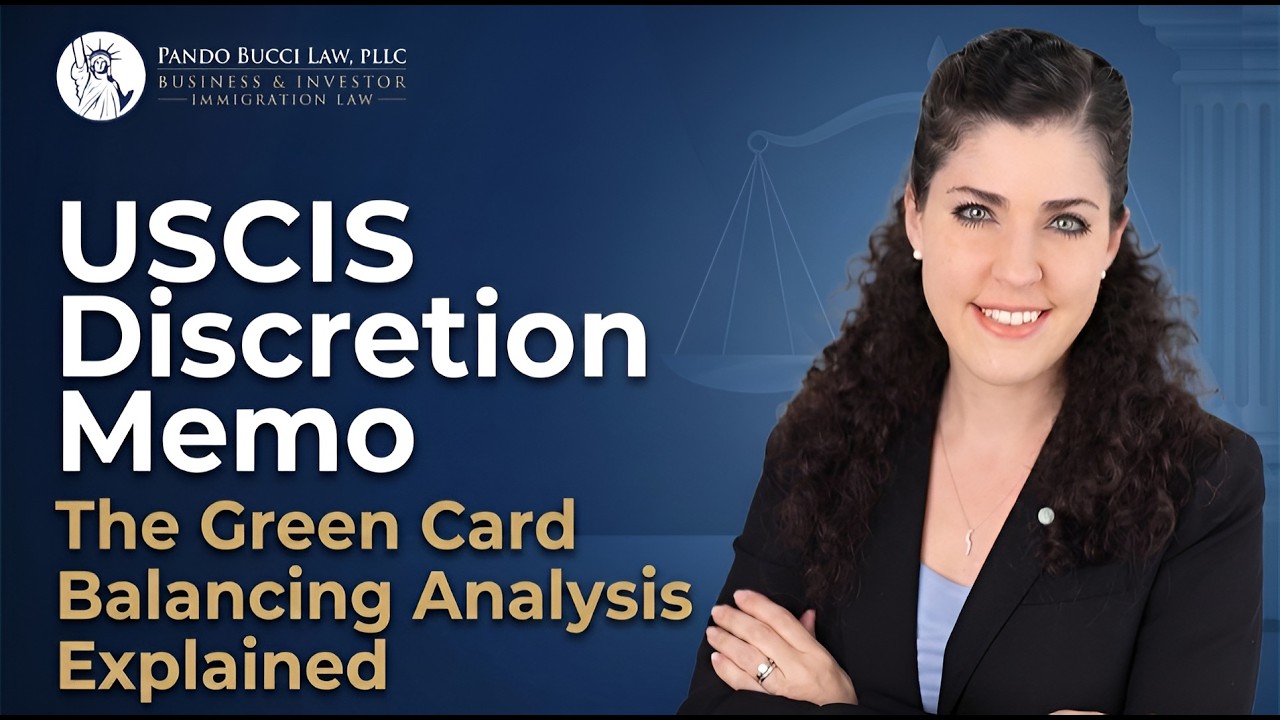 Can #immigrants still apply for a #greencard in the US? #USCIS discretion memo explained by#attorney