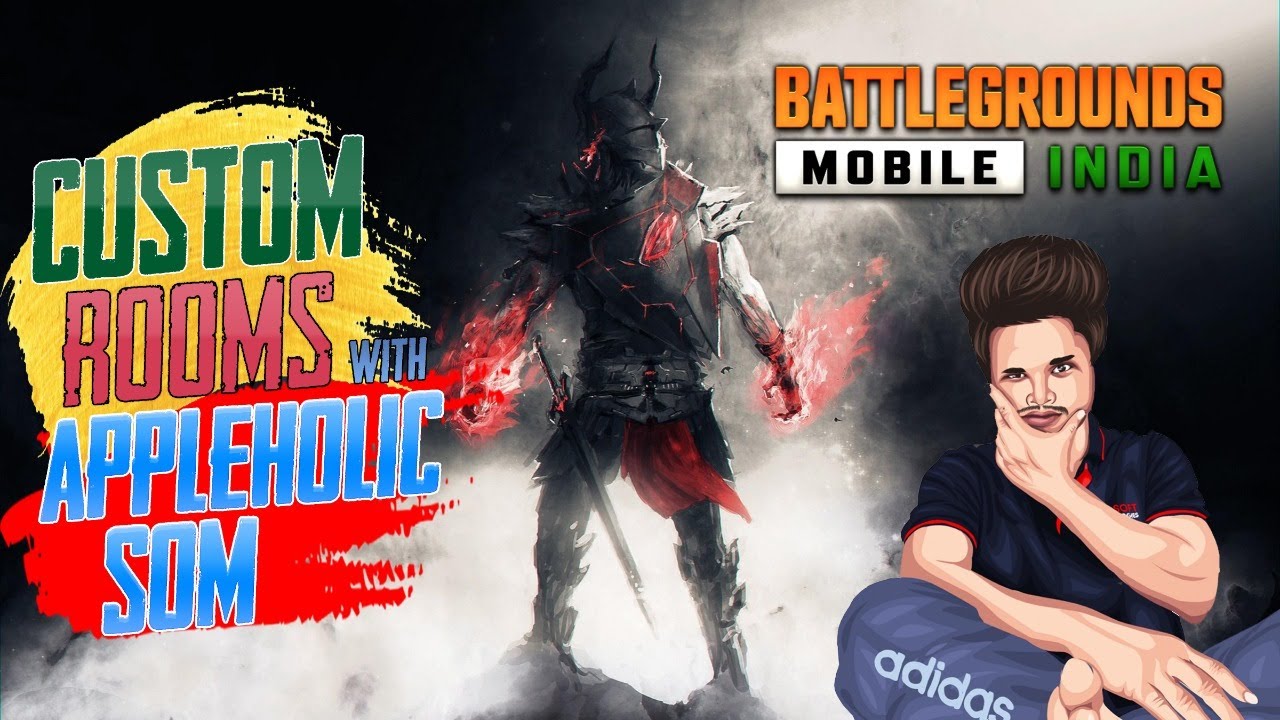 BGMI Live | !room for Daily free custom rooms | AppleHolic Som is Live