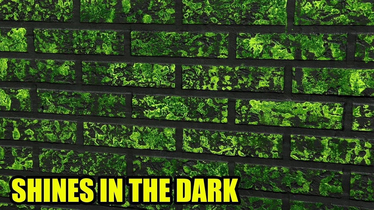 Brick Effect that Glows in the Dark - Do It Yourself