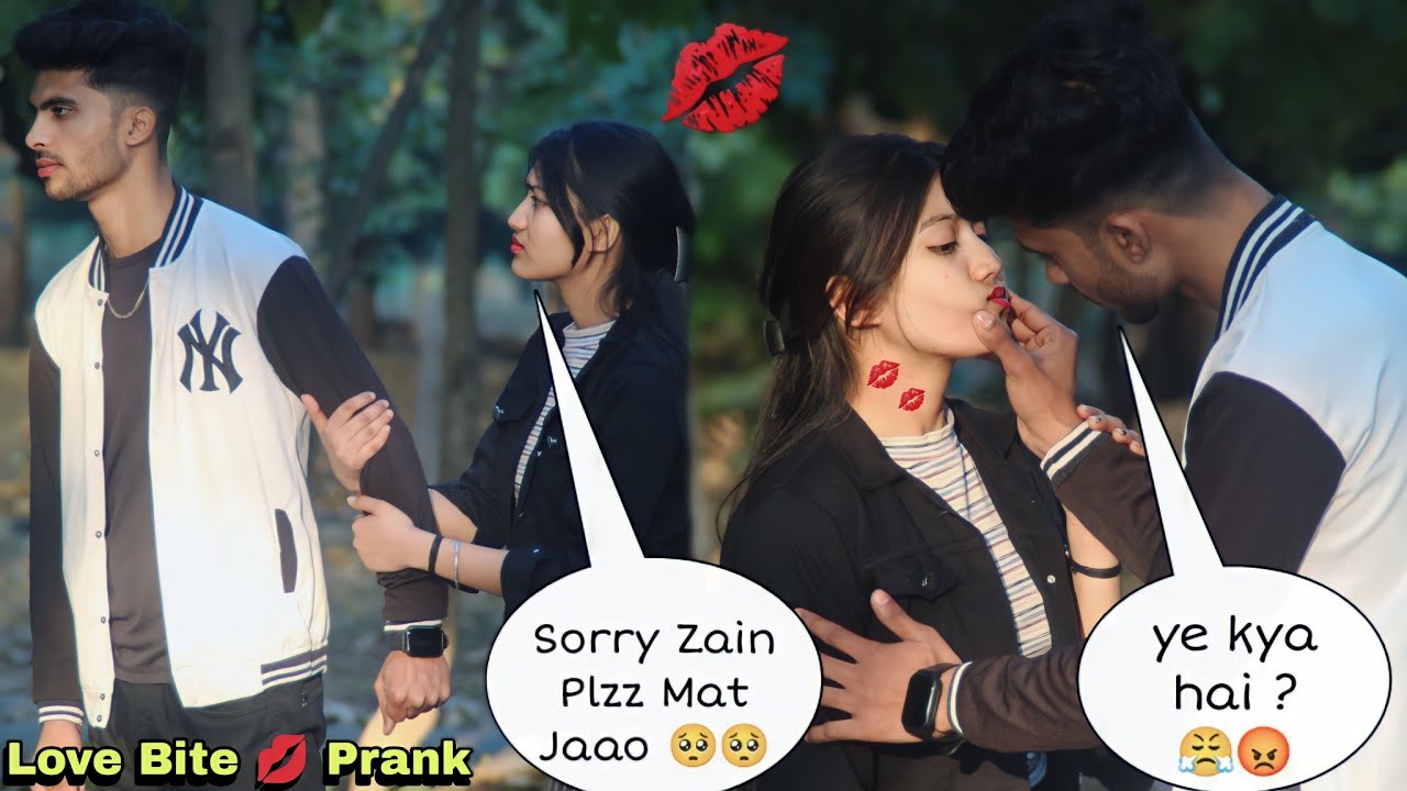 Love Bite 💋 | Prank On Boyfriend | Gone Extremely Wrong 😤 | Zain Khan Prank