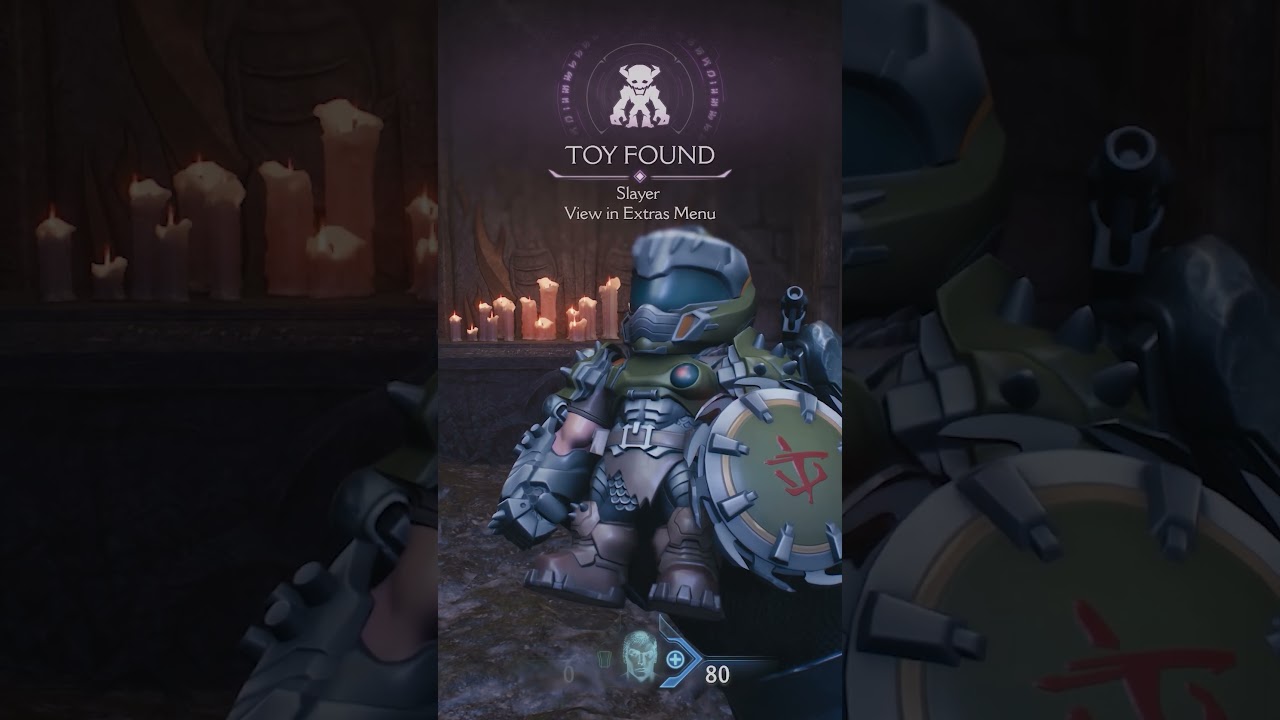 DOOM SLAYER TOY IN DOOM THE DARK AGES!! #doom #doomthedarkages #doomdarkages #bethesda #idsoftware