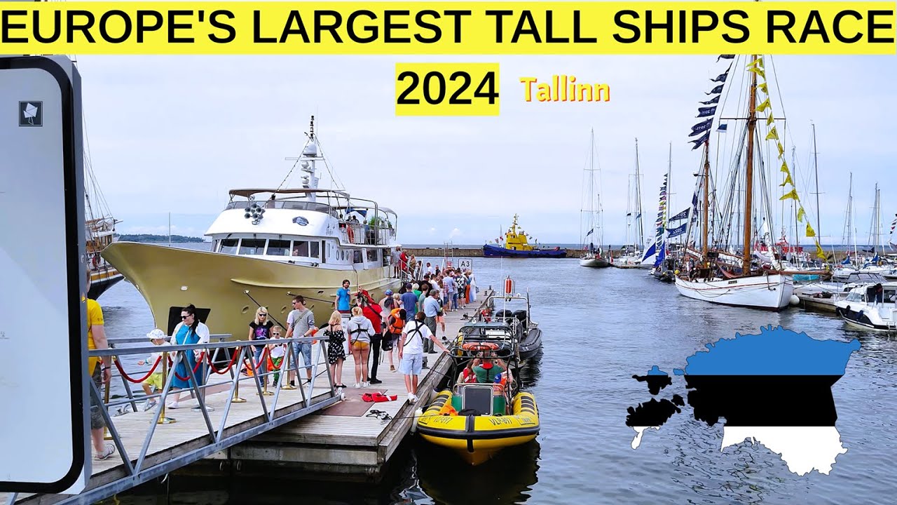 EUROPE'S Largest Tall Ship Race 2024 visit in Tallinn - #asmr #ships