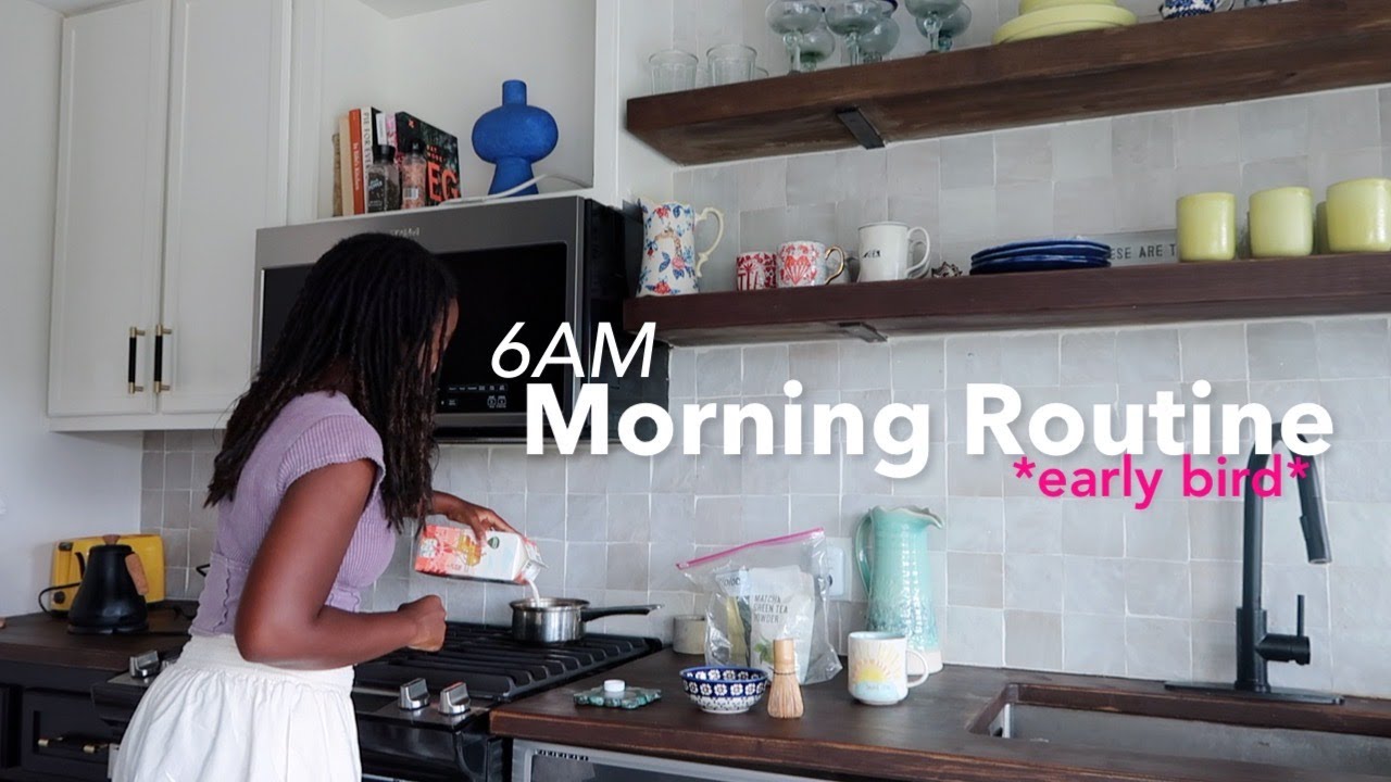 6AM Morning Routine | Healthy habits that boost confidence and productivity *early bird*