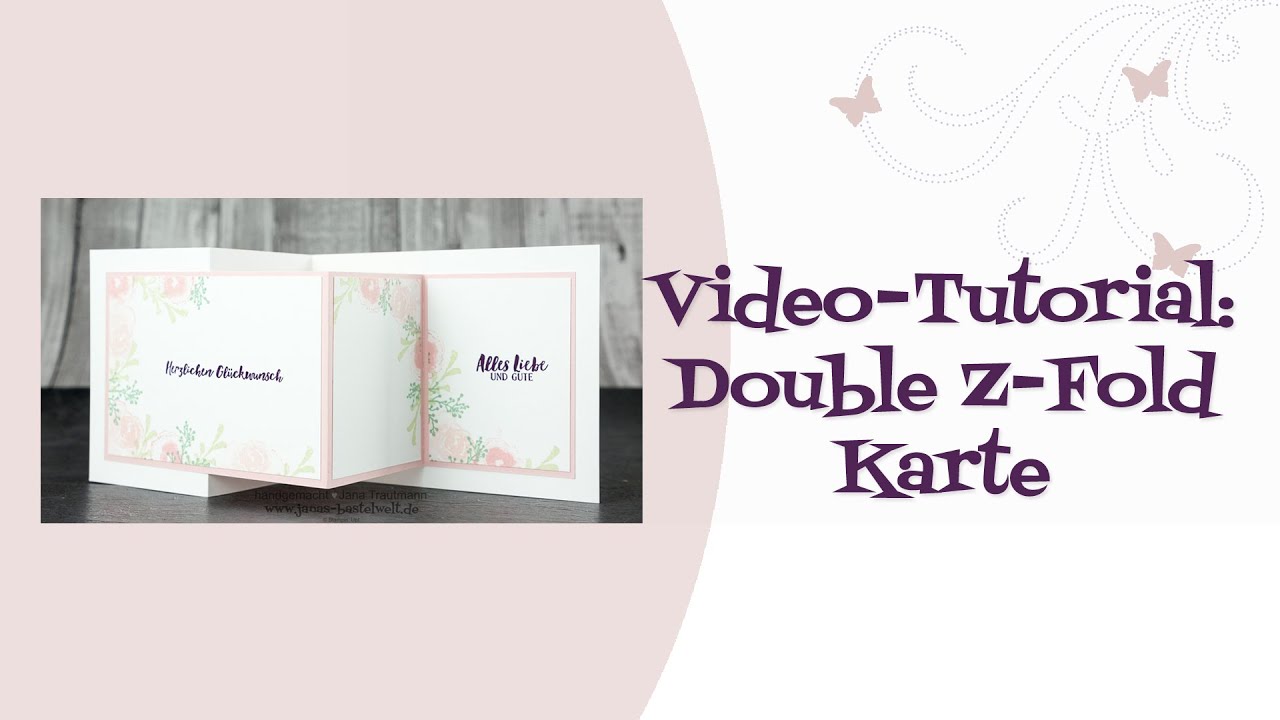 Tutorial: Zarte Double Z-Fold-Karte