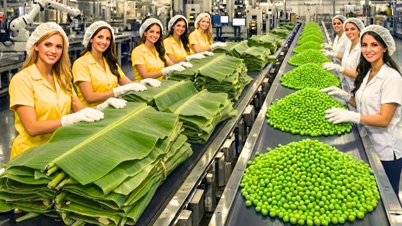 केले के पत्ते में मटर कैसे बनती है  How are peas cooked in a banana leaf