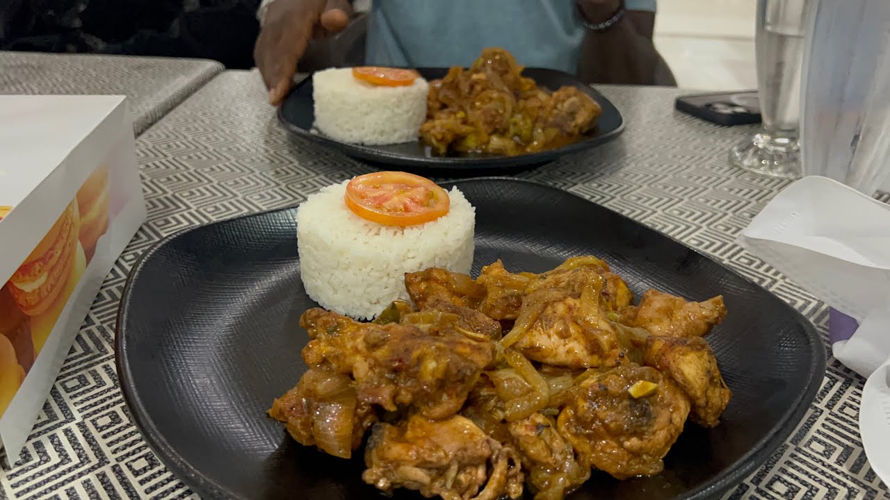 Shopping in Abidjan mall - Eating rice and chicken  - Ivory Coast 🇨🇮 Ep33