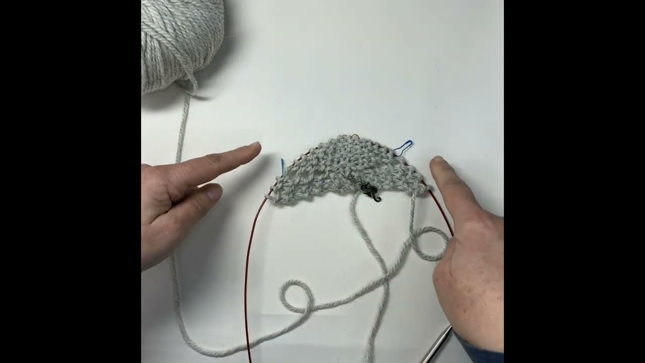 Knit My First Shawl - How to Setup Increases and Border