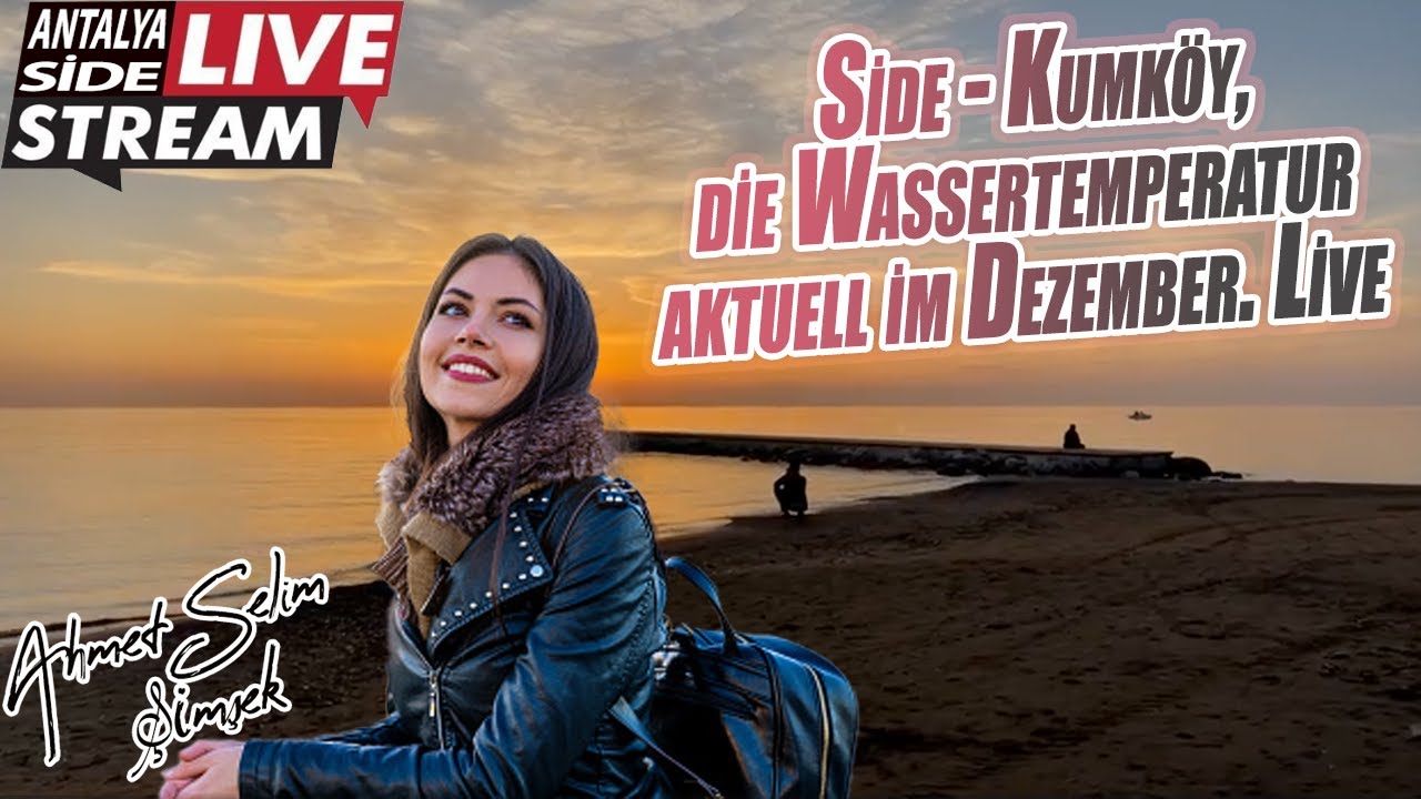 Side - Kumköy, die Wassertemperatur aktuell im Dezember. Live