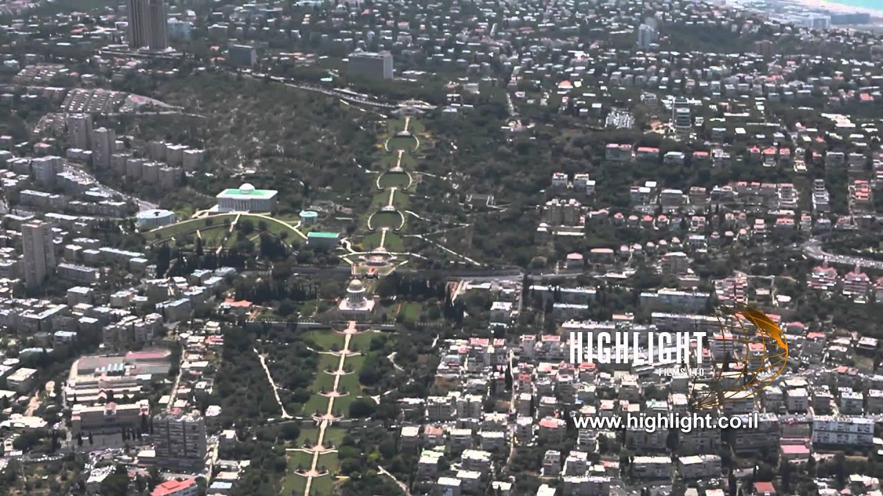 AN 030E Israel aerial footage: aerial video of Haifa from east