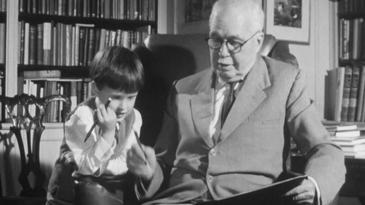 50 Years a Winner - Silent trim featuring William Lawrence Bragg drawing with his grandson