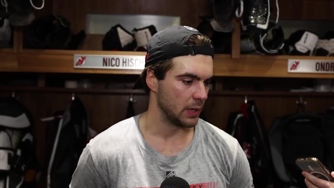 Hischier and Meier speak on the first day of camp