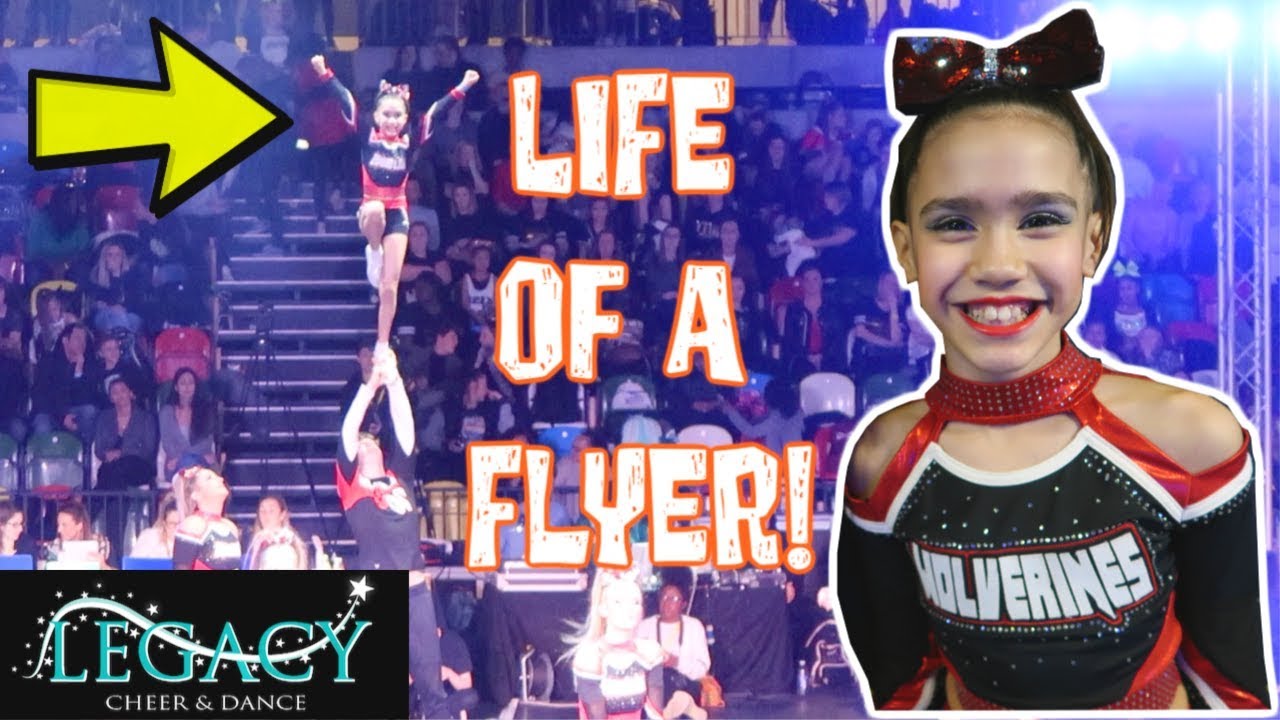 LIFE OF A FLYER -  ELSIE LONDON LEGACY CHEERLEADING COMPETITION 2019!👸 #114 VLOG
