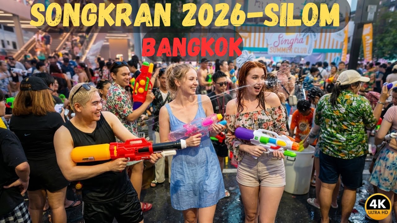Bangkok Songkran 2026 Day 1 POV | Silom Road Water Festival