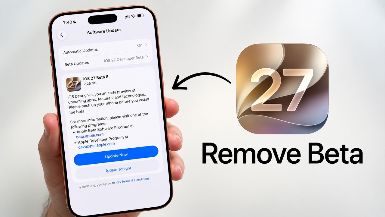 How To REMOVE the Beta and Get Ready for iOS 27!!