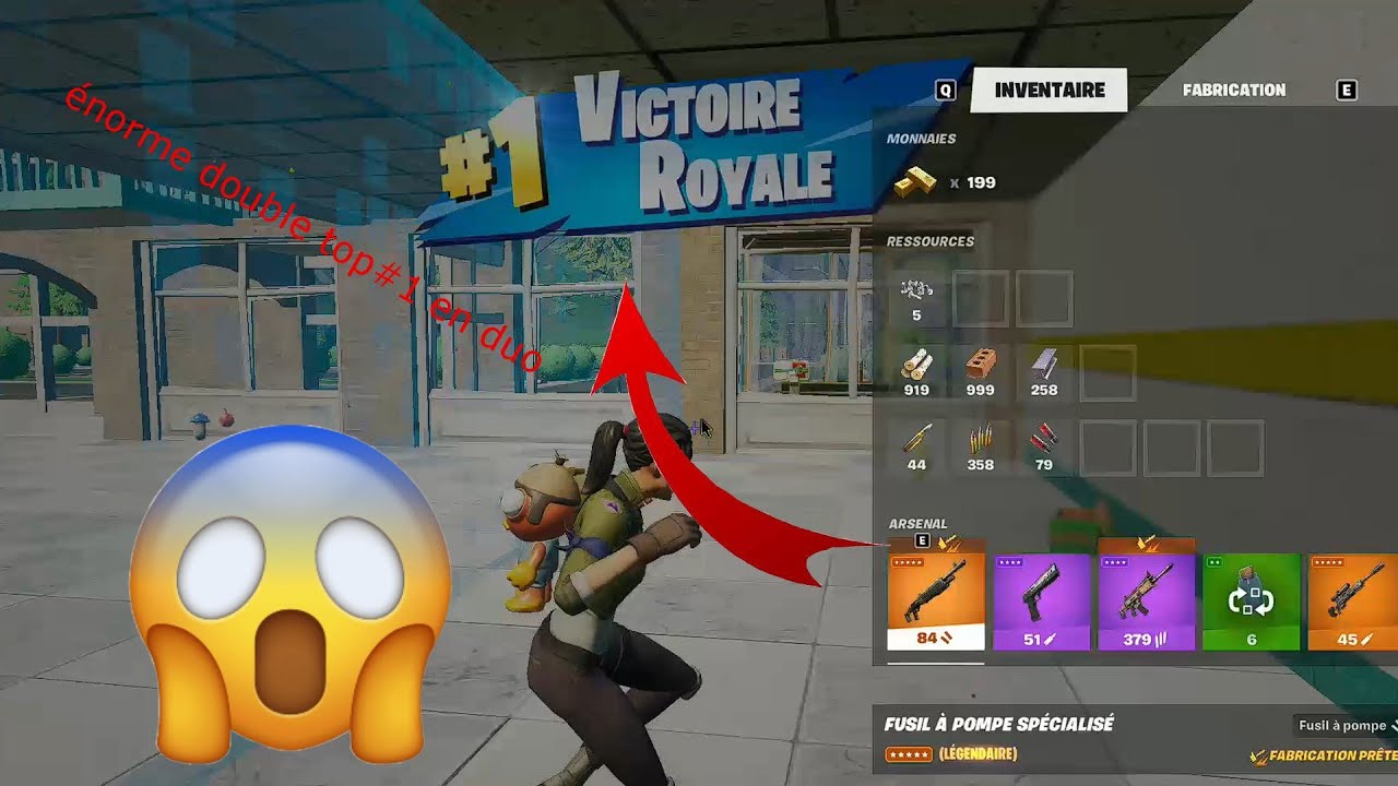 Enorme double top1 en duo sur fortnite
