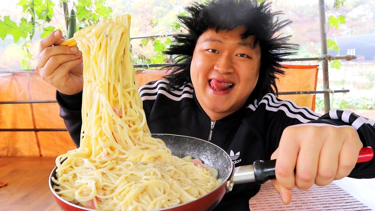 [도깨비] 대용량 까르보나라 먹방 Carbonara mukbang