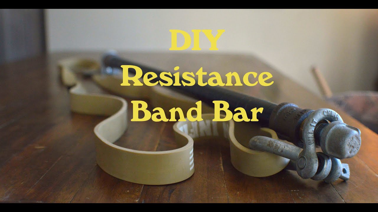 DIY Resistance Band Workout Bar