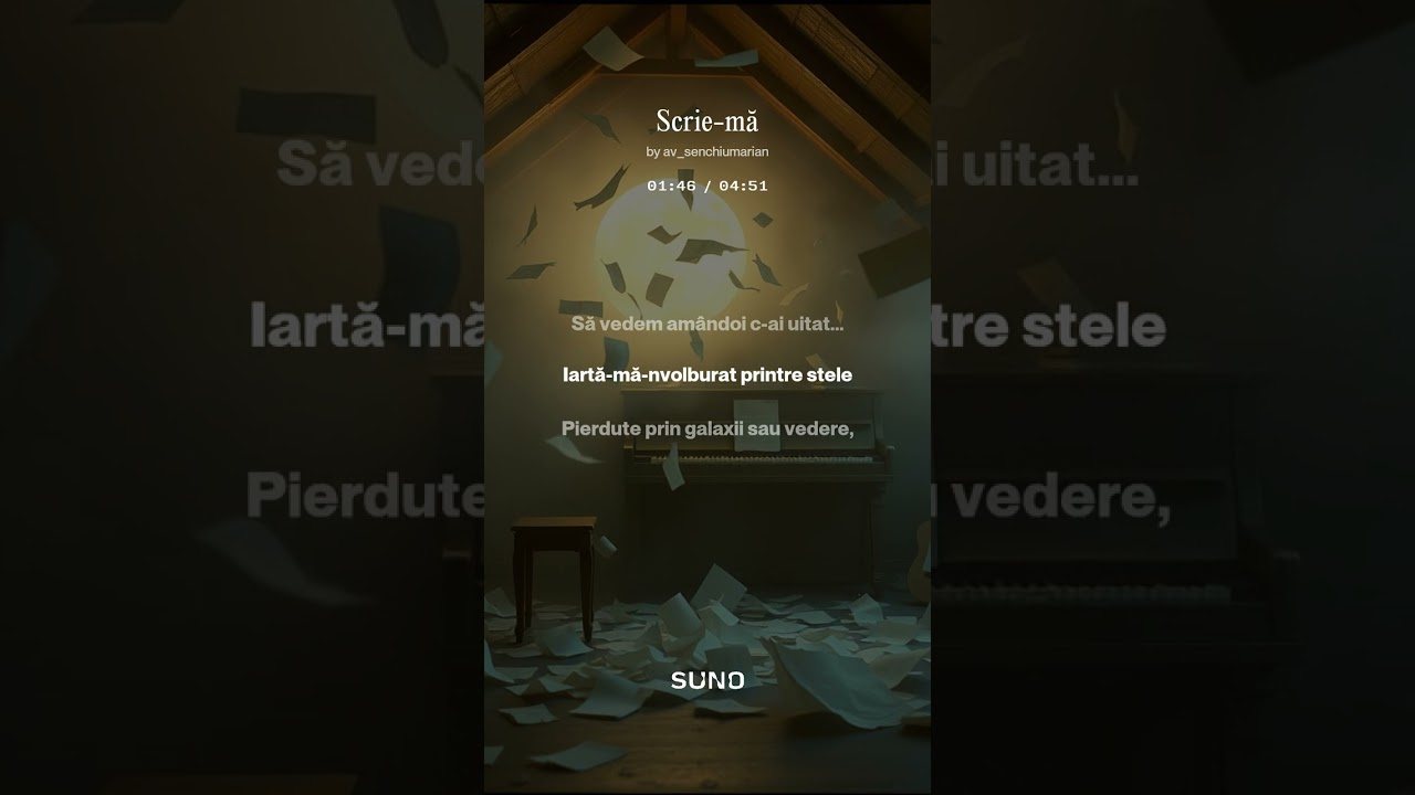 Scrie-mă - versuri: Marian Șenchiu