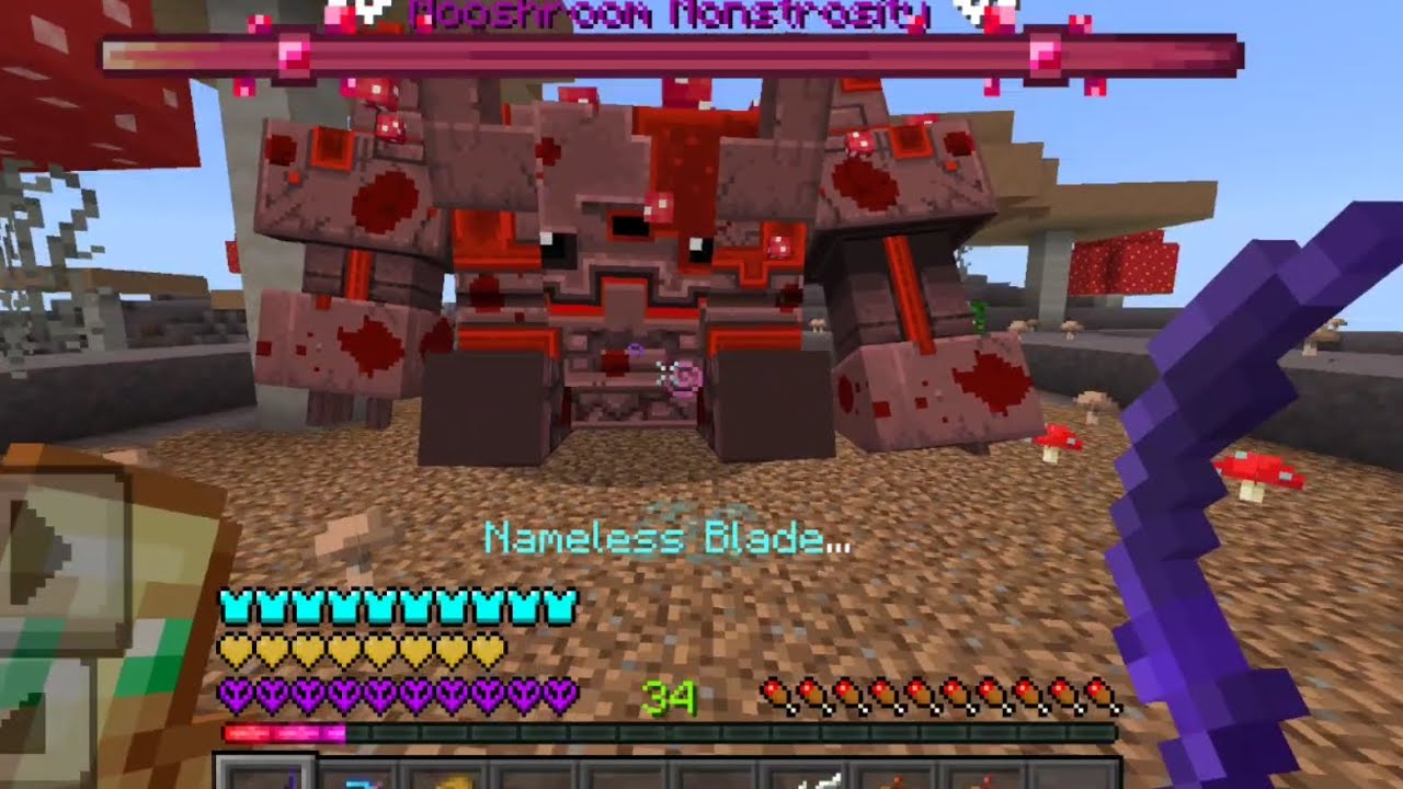 Mooshroom Monstrosity BOSS Alylica's Dungeons addon #minecraft #minecraft #addonmcpe #viral #video