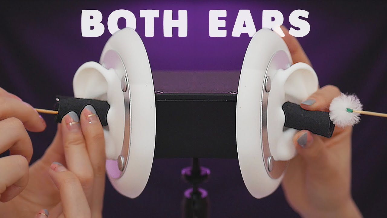[ASMR] BOTH Deeeep Ear Cleaning｜Cotton swab, Stainless Steel, Feather (No Talking)