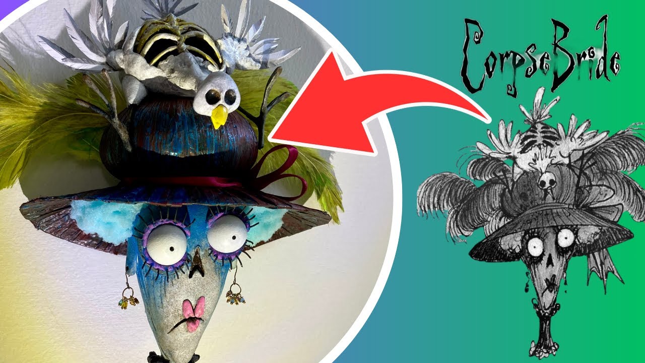 Creating a Chicken-Hatted Lady from Tim Burtons 