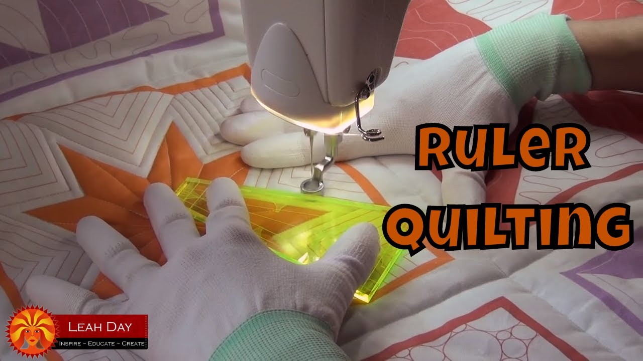 Basic Ruler Quilting on a Sit Down Longarm Machine - Grace Qnique 14+ with Leah Day