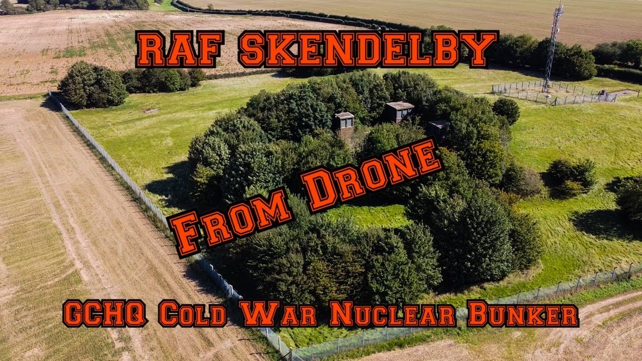 RAF SKENDELBY GCHQ COLD WAR NUCLEAR BUNKER (By Air)
