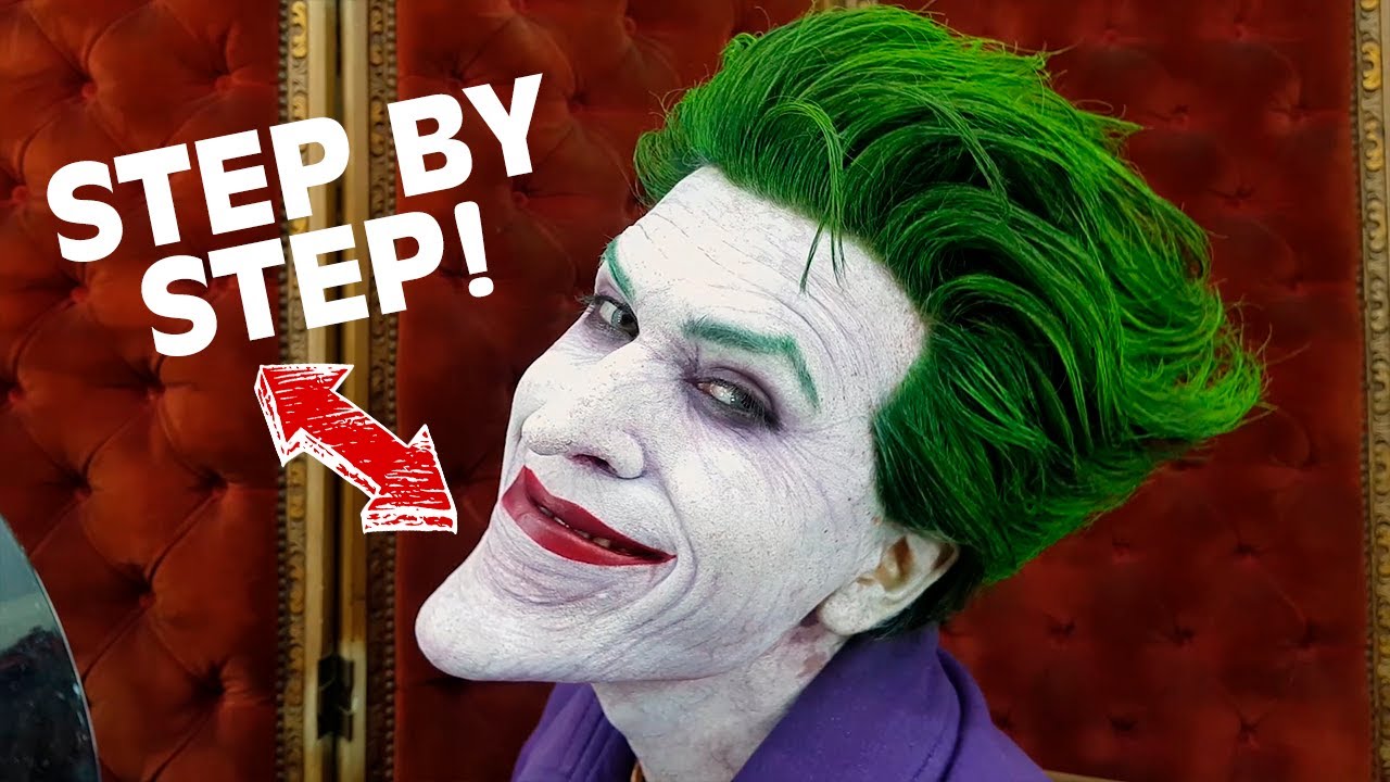 The Joker Makeup Tutorial Timelapse Step by Step (Comics version)