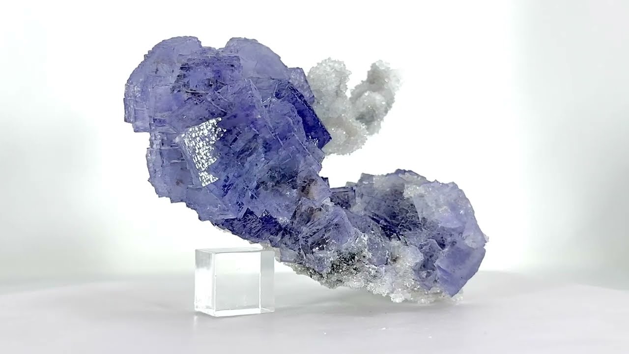 Fluorite with Quartz from La Viesca Mine, La Collada mining area, Spain