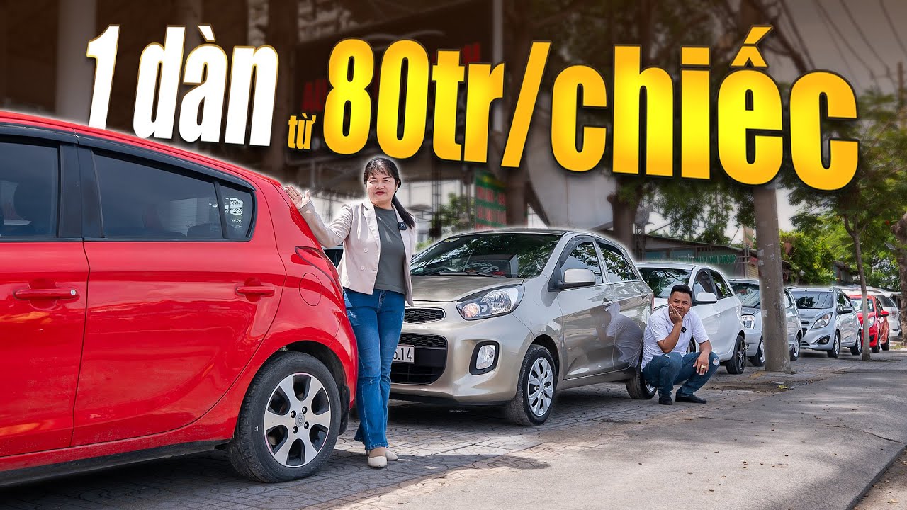 1 dàn từ 80tr/chiếc...Nhỏ nhỏ xinh xinh...Số tự động...kia morning, hyundai i20...@Auto Car Pháp Anh