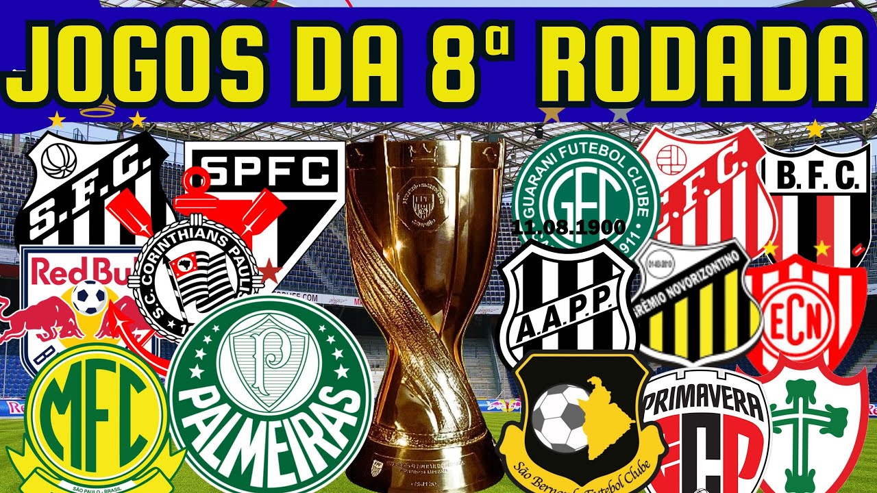 PR&Oacute;XIMOS JOGOS DO CAMPEONATO PAULISTA| 8&ordf; RODADA (ULTIMA RODADA| 14/02