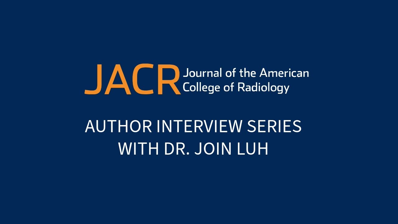 JACR Author Interview Series with Dr. Join Luh: Episode 1 - A Conversation with Dr. Ruth Carlos