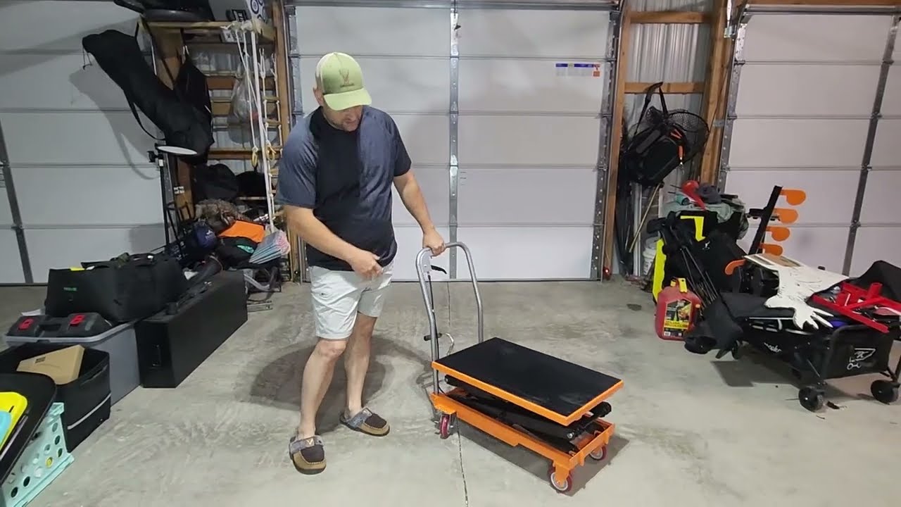 Watch Before Buy - Hydraulic Lift Table Cart | link in description👇