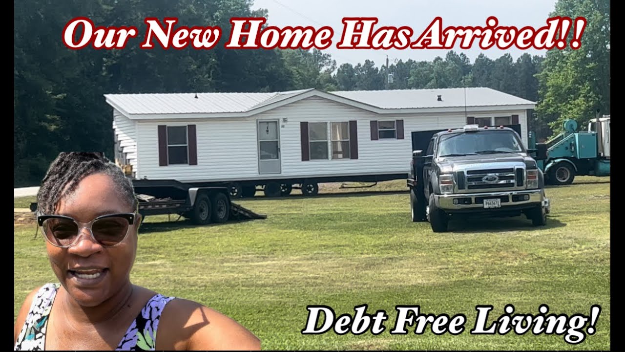 *NEW DEBT FREE LIVING! / OUR NEW HOME!! /MOBILE HOME SET-UP!