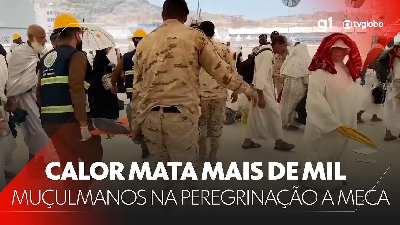 Calor mata mais de mil muçulmanos na peregrinação a Meca, na Arábia Saudita #g1 #JN #notícias