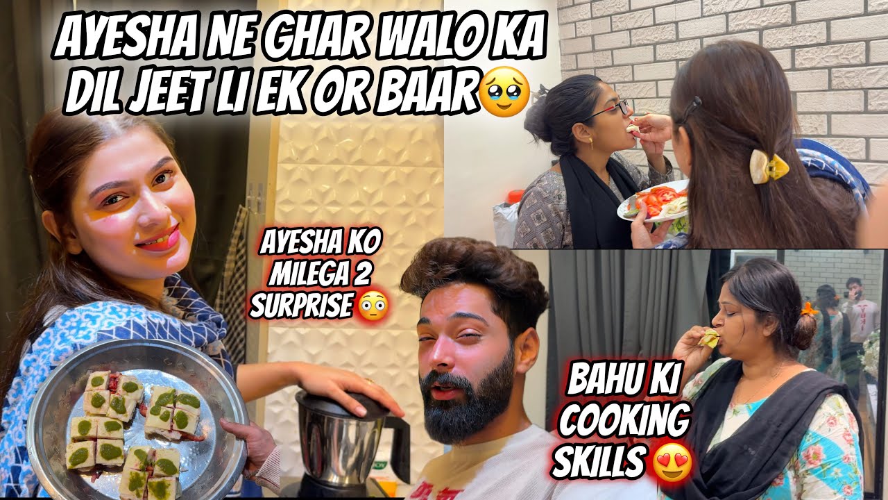 Ayesha Ne Ghar Walo Ka Dil Jeet Li 😍| Sandwich Banai | Gift Ready Hai 🎁 | Zeeshan & Abresh