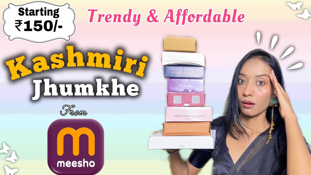 *NEW* TRENDY KASHMIRI JHUMKHE FROM *MEESHO* | AFFORDABLE STARTING ₹150/- ONLY 