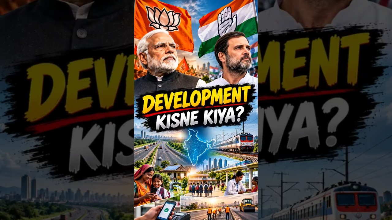 BJP vs Congress Development Comparison BJP vs Congress #bjp#congress#bjpnews#congressnews#politics