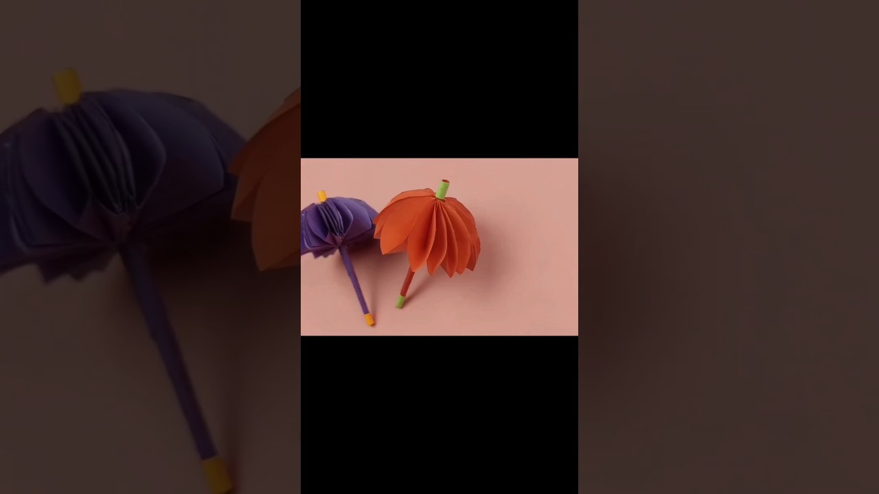 How to make a easy paper umbrella #diy #handycraft #easy