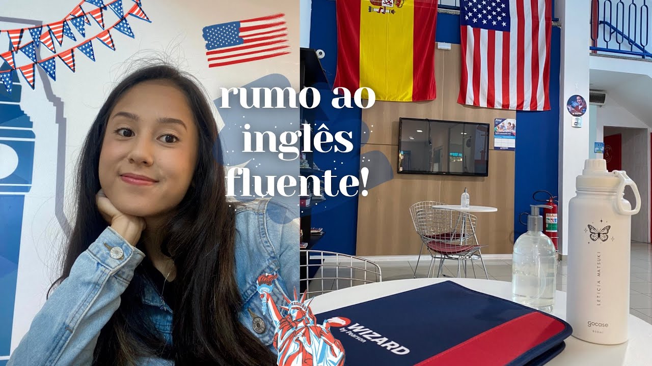 primeiro dia de aula no curso de inglês! | como é a aula na Wizard, material nível W4, minha unidade