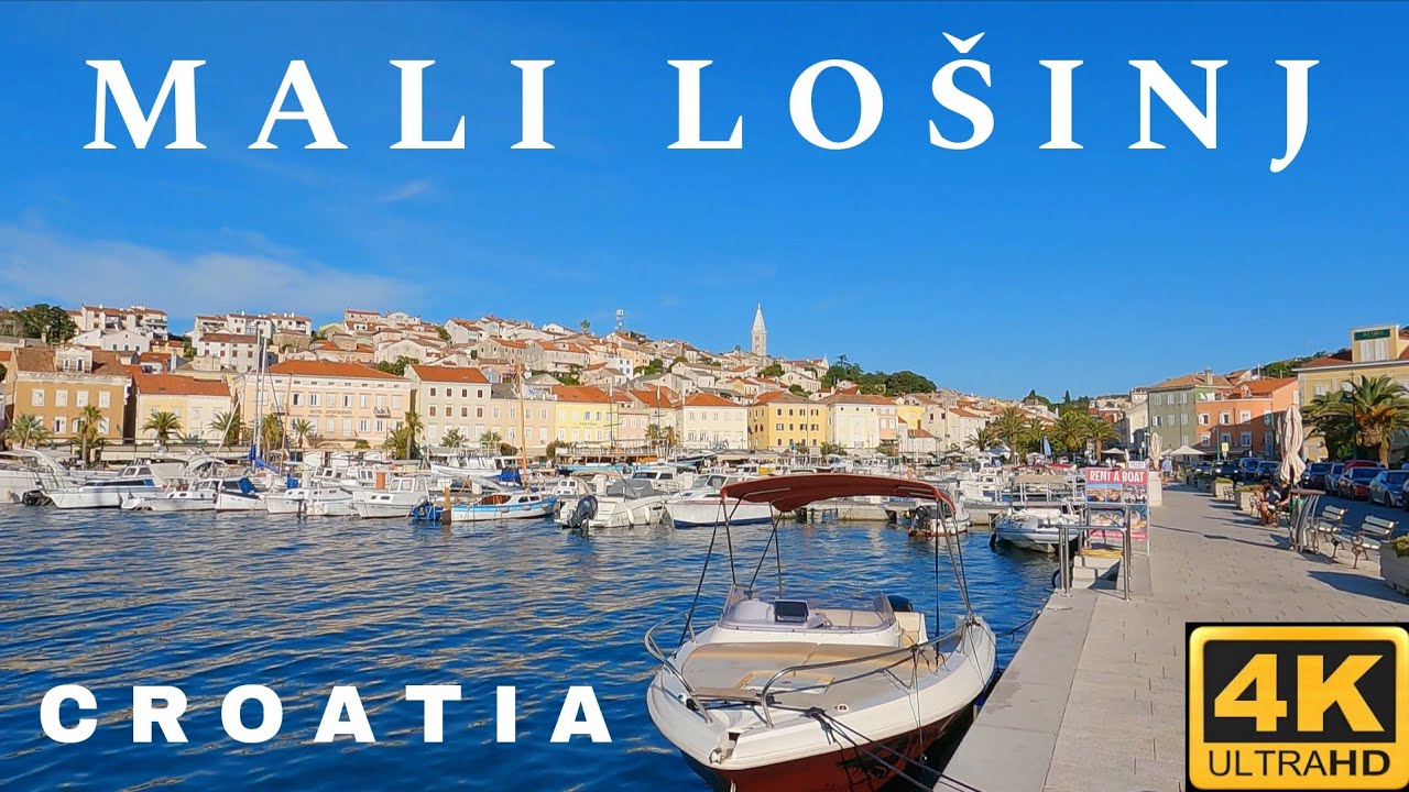Mali Lošinj,  Croatia - Walking Tour 4K UHD 