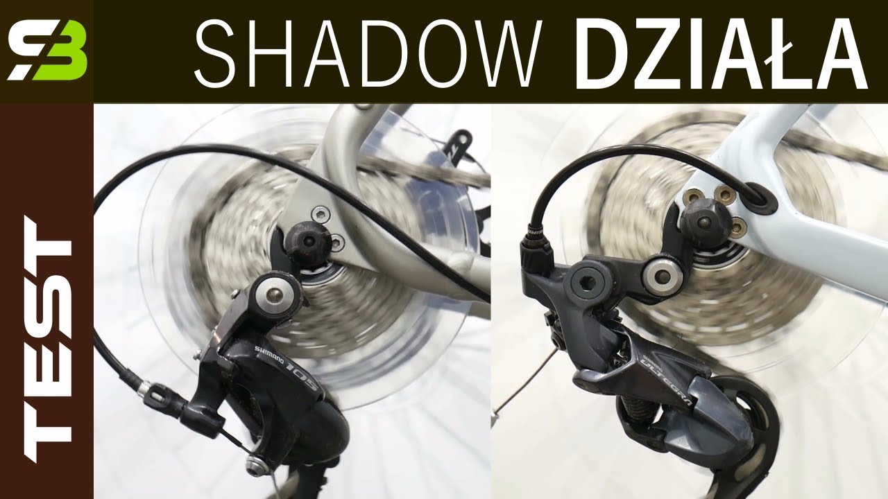 Przerzutka Shimano 105 5800 kontra Ultegra R8000 w zwolnionym tempie.