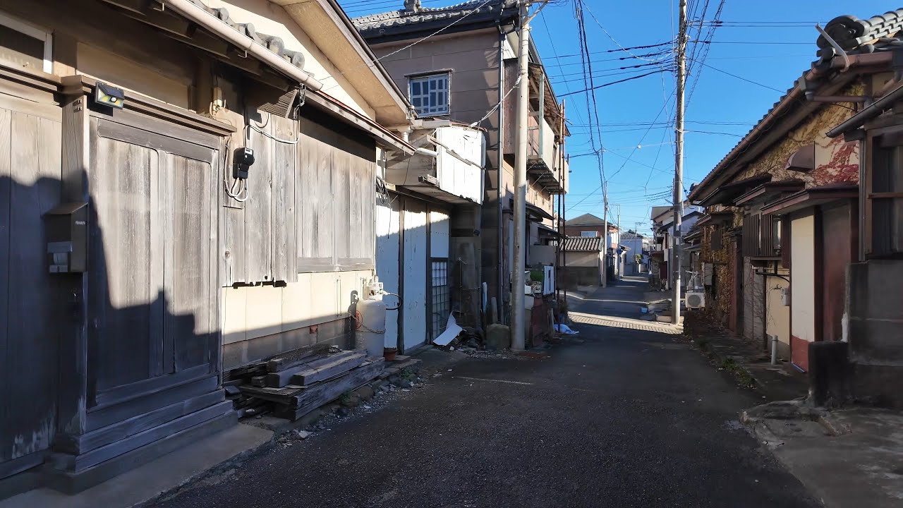Tokawa, Chiba. port town on the Choshi Electric Railway at the far east end of Tokyo【4K Japan Walk】