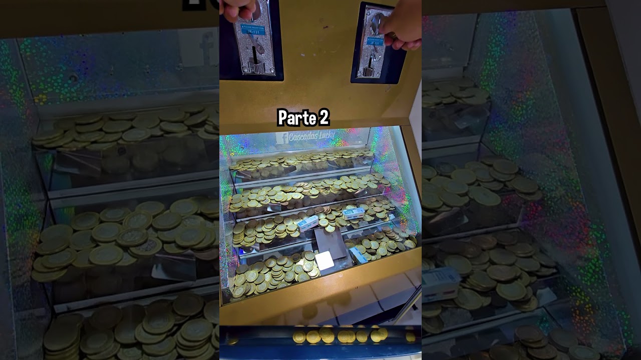 Esta Cascada esta llena de TORRES DE MONEDAS Pt.2 #viral #coinpusher #parati