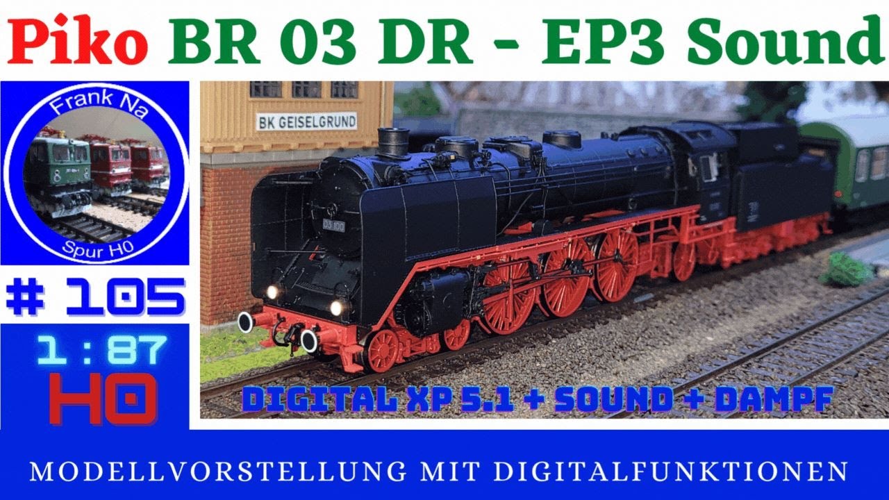 Piko BR 03 Sound #50685 - Neu 2024