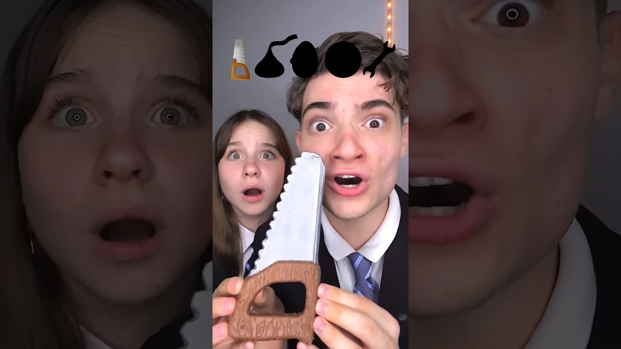 Giant Silver Chocolates ASMR With My Sister! 🤤 
