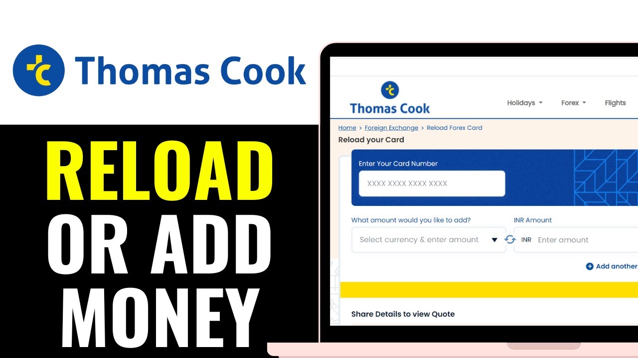 How to Reload or Add Money in Thomas Cook Forex Card 2026 (Forex Card Tutorial)