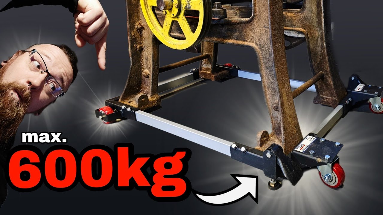 Schwerlast Maschinen Fahrwerk für meine Alte Bandsäge (1)